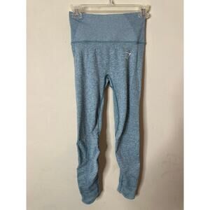 Gymshark Womens Large Dark Washed Jade Marl High Waist Vital Boost Legging XS